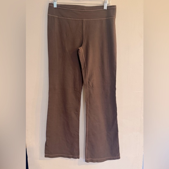 MANDARIN BLUE Women’s Brown Flare Leg Active Pants Size S - Picture 1 of 4